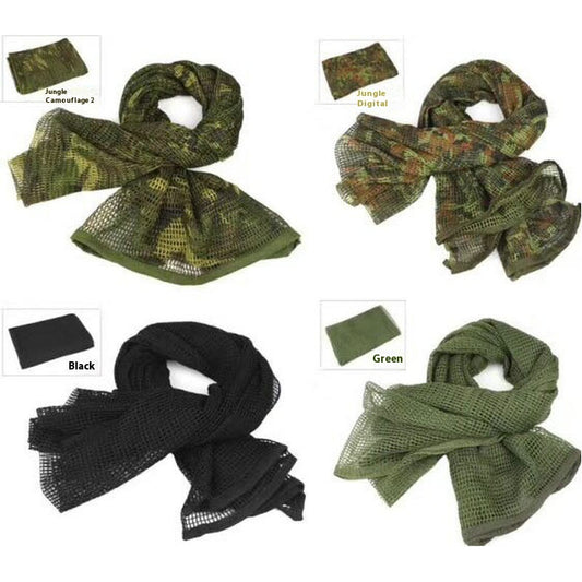 Men's Long Camouflage Outdoor Breathable Scarf