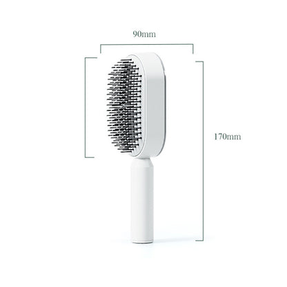 3D Air Cushion Massager Hairbrush with Self-Cleaning Feature