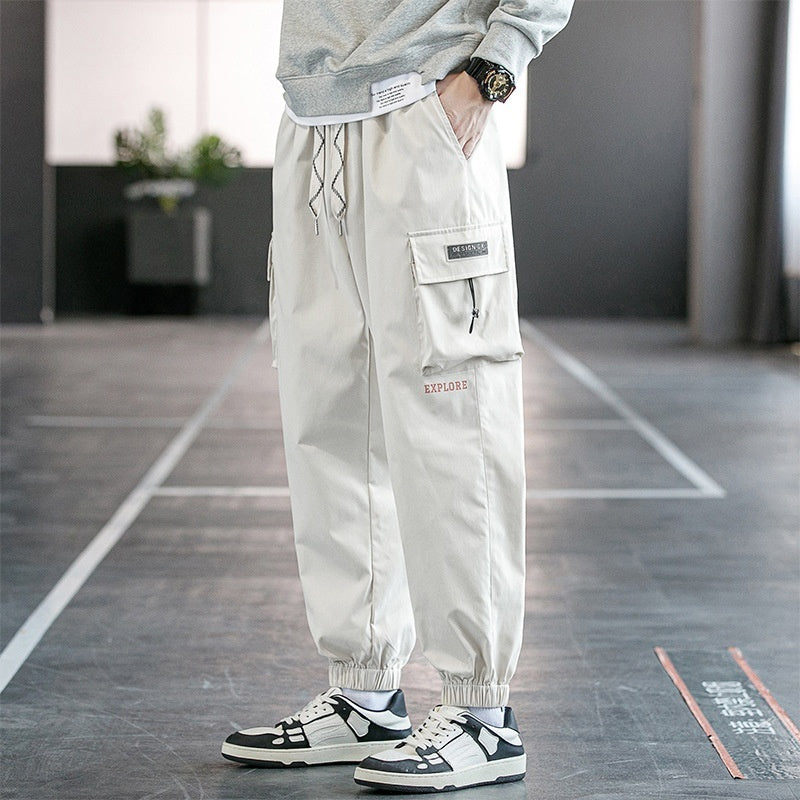Men's Loose Plus Size Sports Overalls Pants