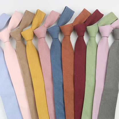 Korean Style Casual Suede Macaron 7cm Hand Tie