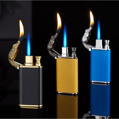 Blue Flame Double Fire Metal Lighter