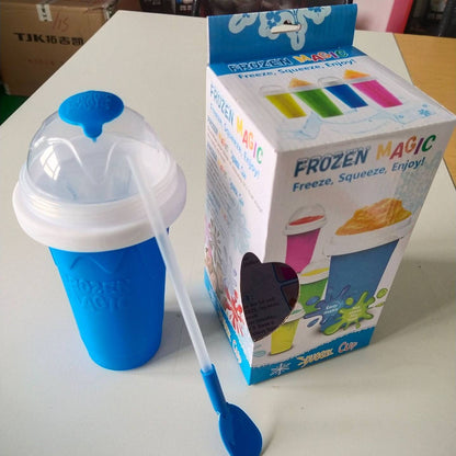 Slushy Cup with Fast Cooling and Mixing