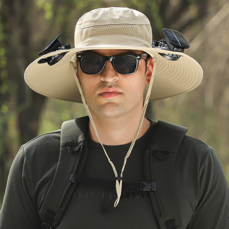 Lithium Battery Fan Solar Wind Protection Hat