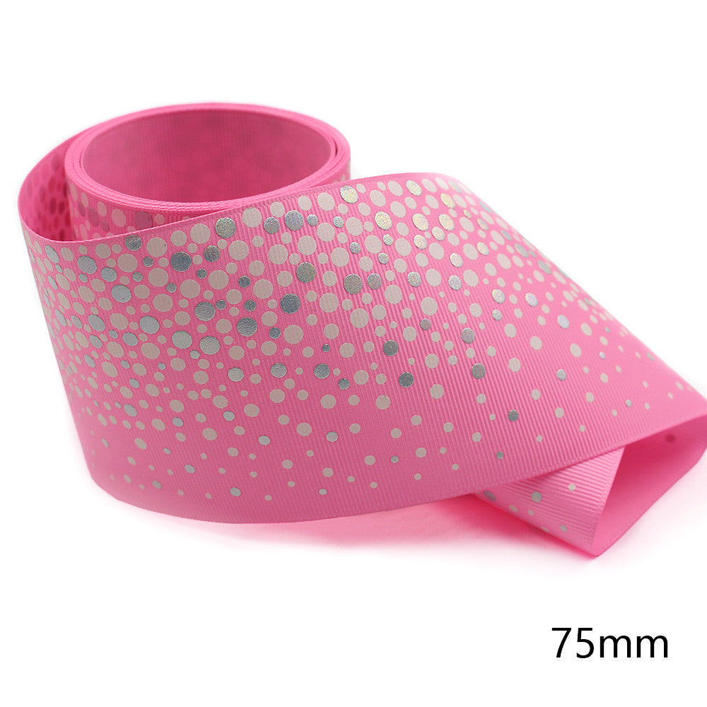 75mm Luminous Rainbow Bow - Fluorescent Ribbon