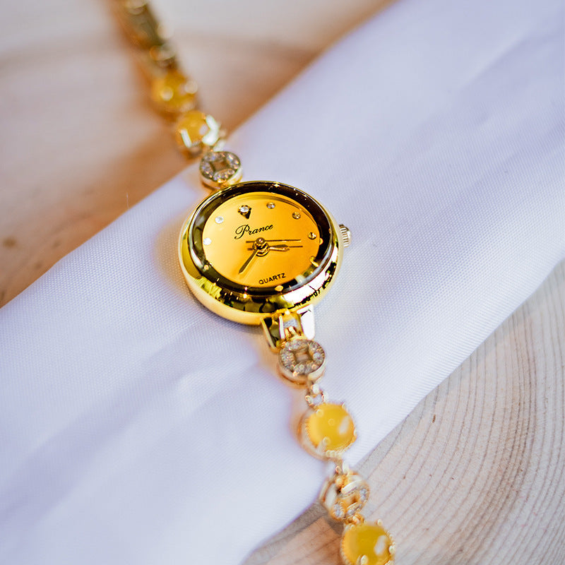 Women's Copper Coin Chalcedony Watch