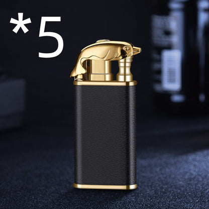 Blue Flame Double Fire Metal Lighter