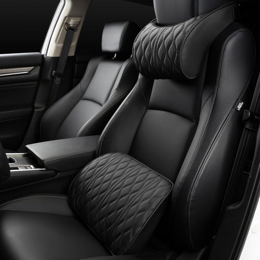 Car Headrest and Lumbar Support Set