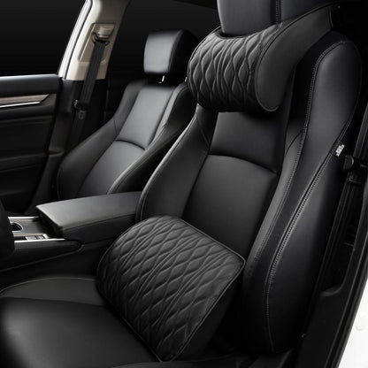 Car Headrest and Lumbar Support Set