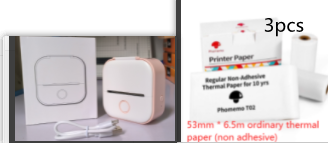 Mini Portable Thermal Label Printer - Ideal for Students and Price Tags