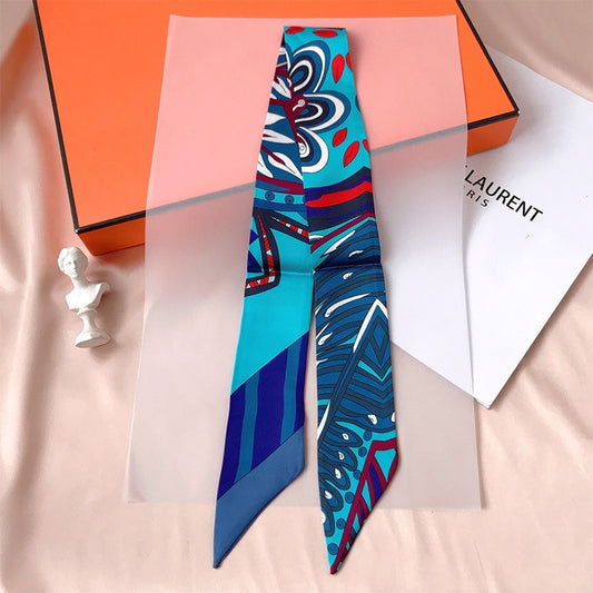 Thin Ribbon Bag Handle Decoration Scarf