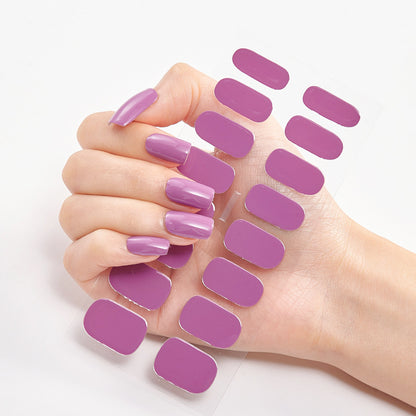 Nailart Sticker Pure Solid Color Self Adhesive