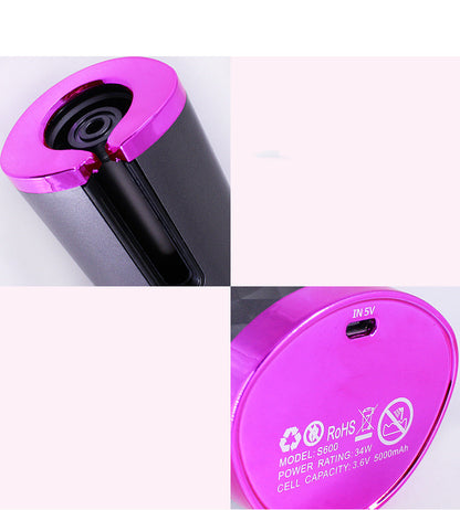 Portable Rechargeable Auto Hair Curler