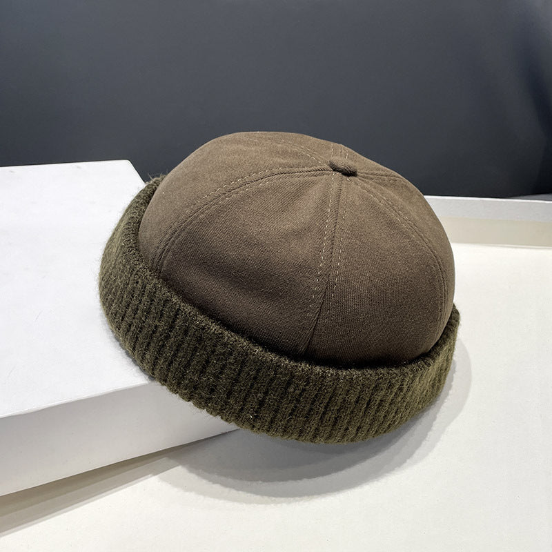 Autumn Winter Deerskin Velvet Beret Hat
