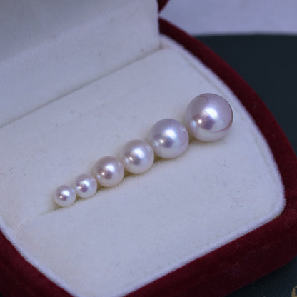 Flawless White Pearl Stud Earrings