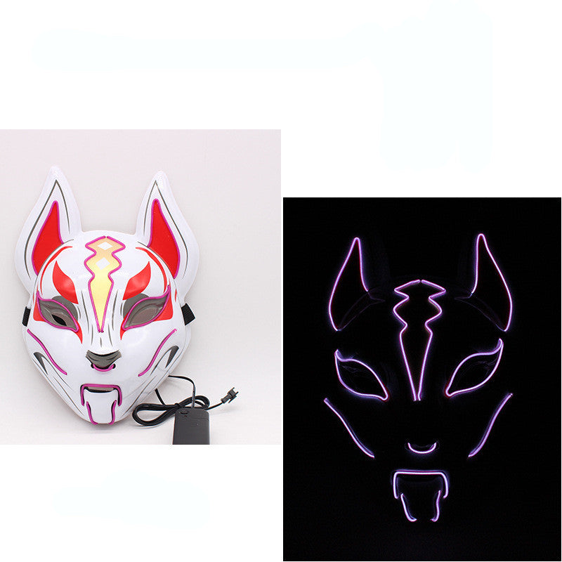 Glowing Cat Face Mask Demon Slayer Cosplay Props