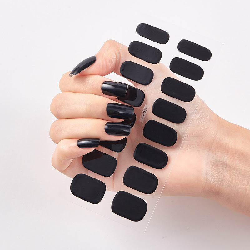 Nailart Sticker Pure Solid Color Self Adhesive
