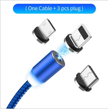 YBD 1m Magnetic LED Charging Cable for Apple