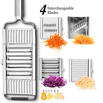 Stainless Steel Grater Vegetable Fruit Slicer Peeler