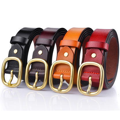 Women's New Genuine Leather Belt