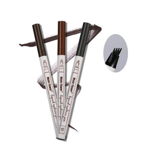Waterproof Four-Claw Eyebrow Pen - Natural Eyebrow Tint Fork Tip Pencil