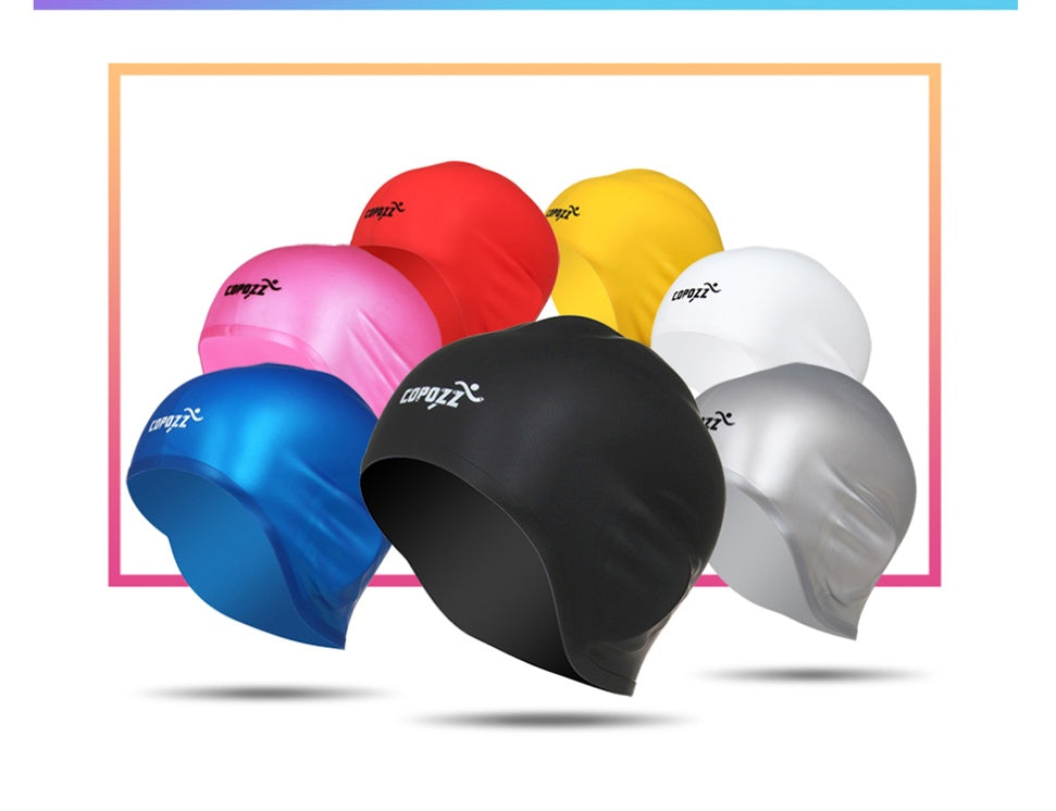 3D Silicone Waterproof Swim Cap