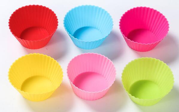 Nonstick Reusable Silicone Cupcake Liners 12 Pieces