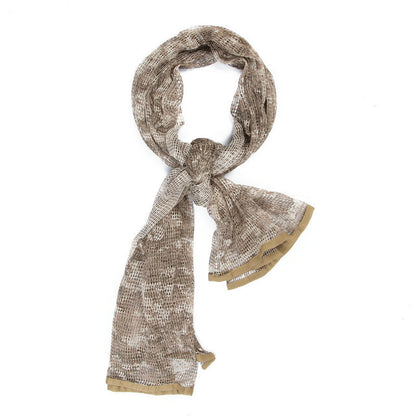 Men's Long Camouflage Outdoor Breathable Scarf