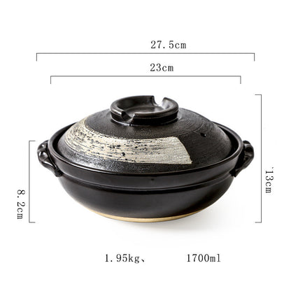 Ceramic Stew Pot Soup Rice Casserole Gas Clay Pot