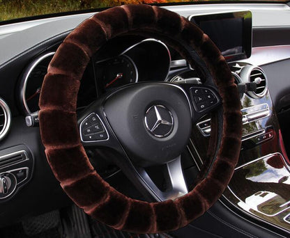 Velvet Plush Winter Steering Wheel Grip