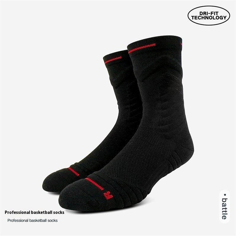 Bullfight Basketball Knee-high White Athletic Socks