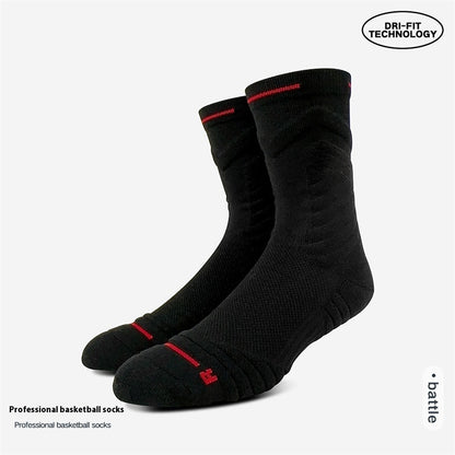 Bullfight Basketball Knee-high White Athletic Socks