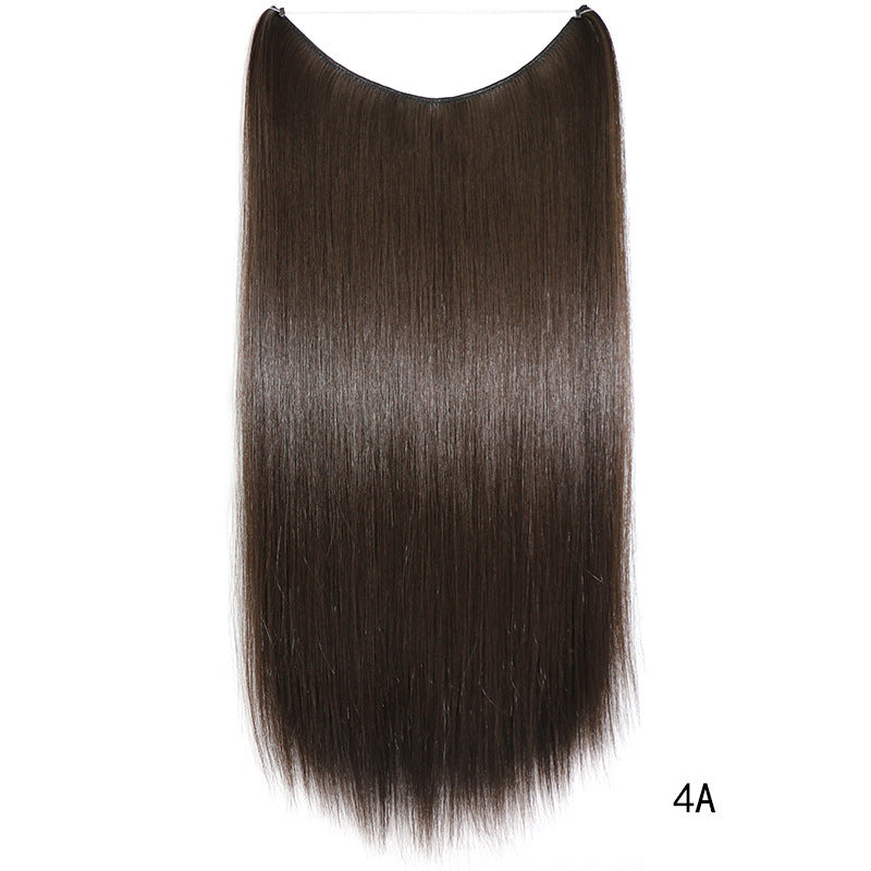 22 Inch Invisible Wire Hair Extensions Synthetic
