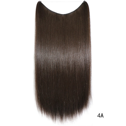 22 Inch Invisible Wire Hair Extensions Synthetic