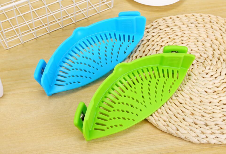 Silicone Clip-on Pot Funnel Oil Strainer