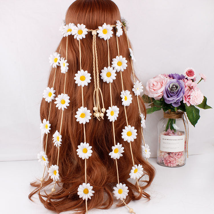 Bohemian Daisy Flower Headband