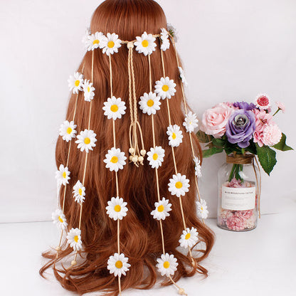 Bohemian Daisy Flower Headband