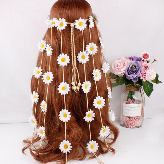 Bohemian Daisy Flower Headband