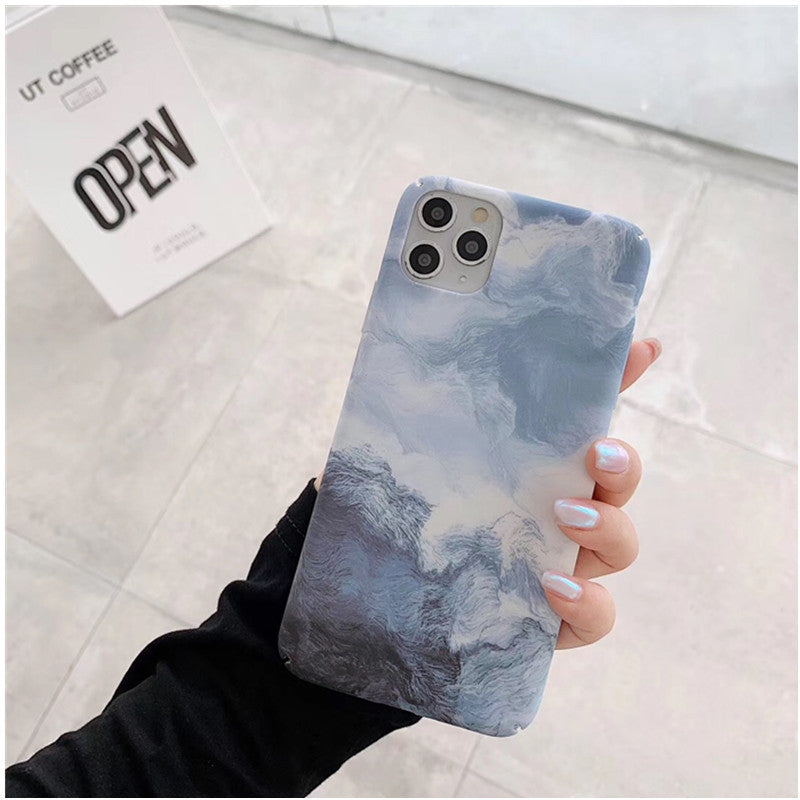 Apple Blue Waves Hard Case for iPhone