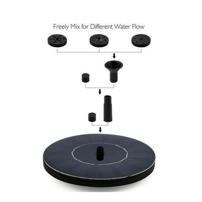 Solar Floating Mercury Garden Fountain