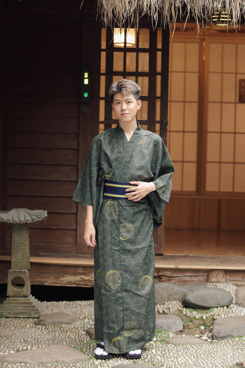 Japanese Kimono Male Samurai Costume