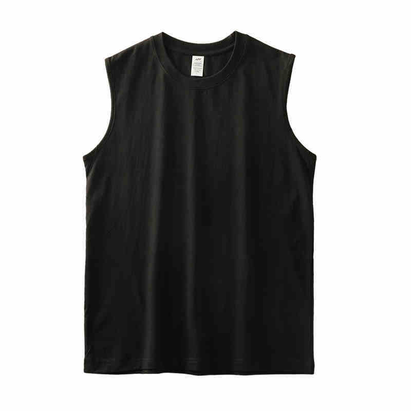 Fitness Waistcoat Solid Color Sleeveless Men’s T-shirt