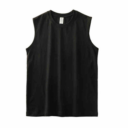 Fitness Waistcoat Solid Color Sleeveless Men’s T-shirt
