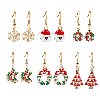 Christmas Earrings Set Christmas Tree