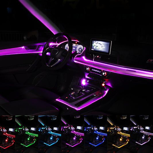 Car Fiber Optic Ambient APP Rhythm Light