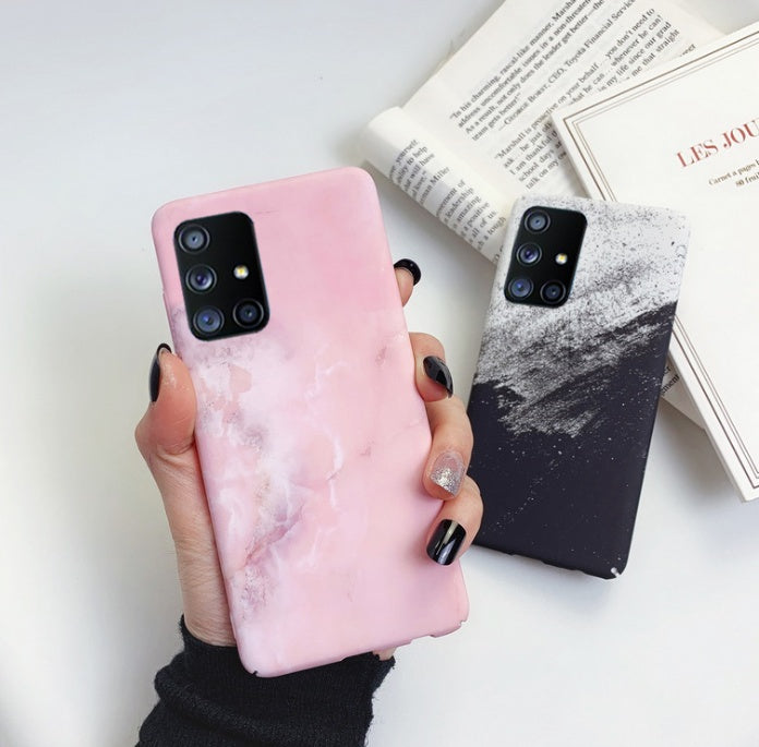Frosted marble phone case