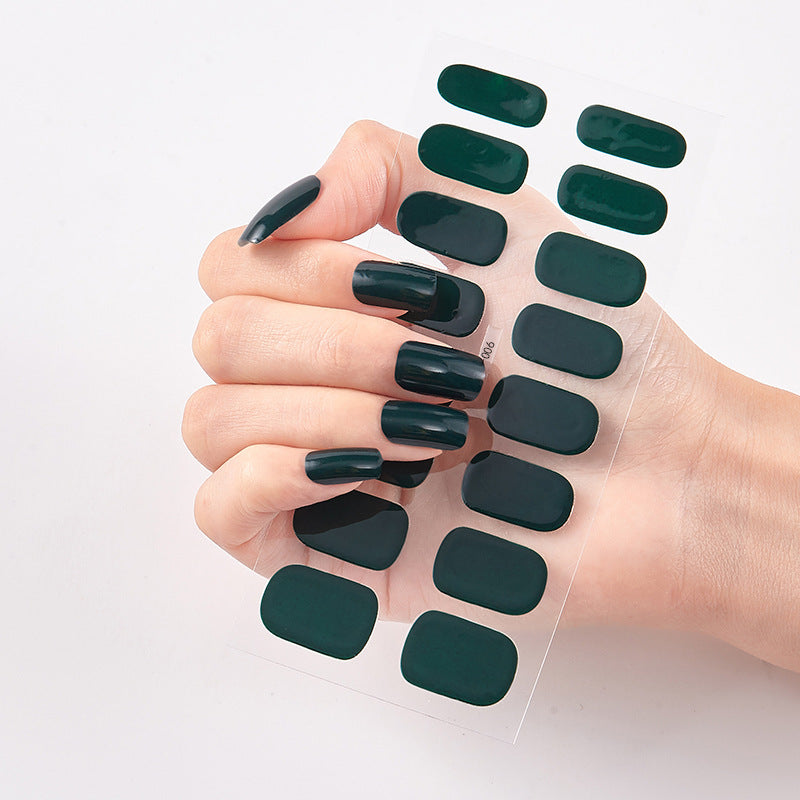Nailart Sticker Pure Solid Color Self Adhesive