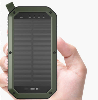 Wireless Solar Power Bank Phone Torch
