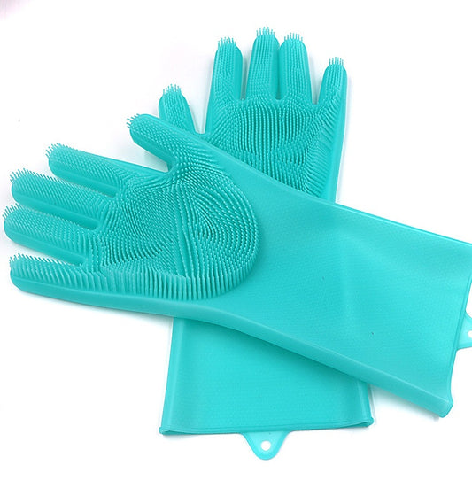 Silicone Heat-Resistant Scrubbing Gloves