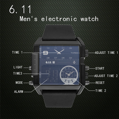 611 Date Countdown Waterproof Electronic Watch