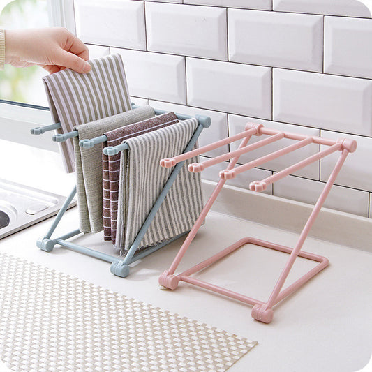 Foldable Dishcloth Shelf Kitchen Organizer